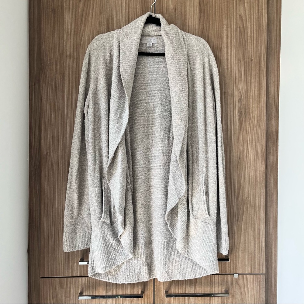 Cozy Cream Open-Front Cardigan